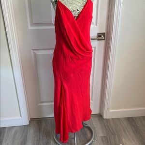 NICHOLAS Vibrant Red Asymmetrical Dress